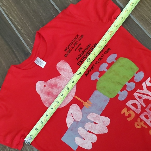 Woodstock Poster T-shirt Tag Women L - Picture 5 of 6